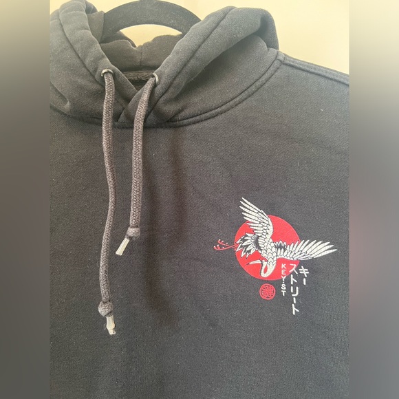 Key Street pullover black sweatshirt Size Small unisex - Picture 3 of 8